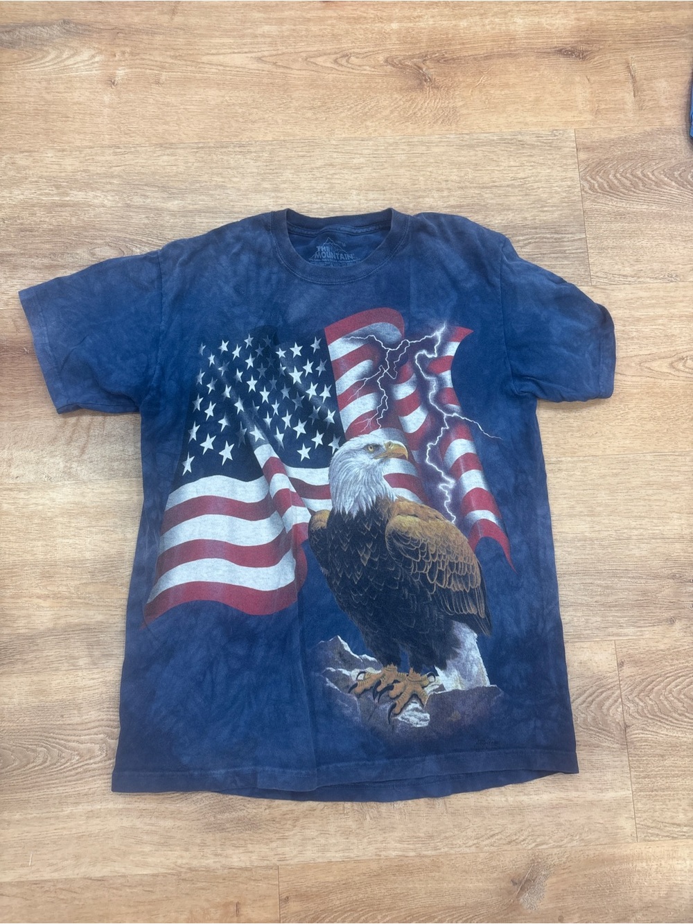 The Mountain Navy Patriotic Eagle & American Flag Tee